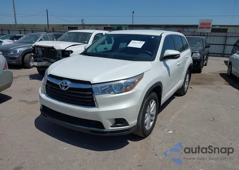 2015 Toyota Highlander Le из США, поврежденный, VIN 5TDZARFHXFS014192